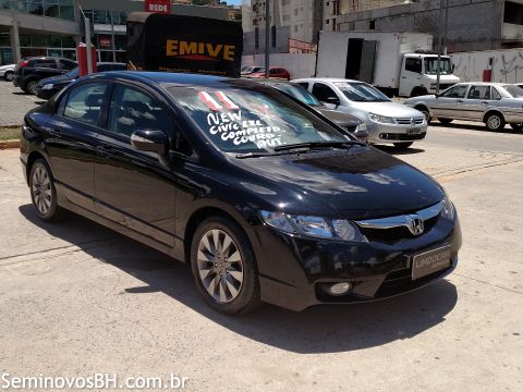Seminovos BH | Honda Civic 1.8 16V LXL,COURO,MULT,TIPTR cor Preto 2010 ...