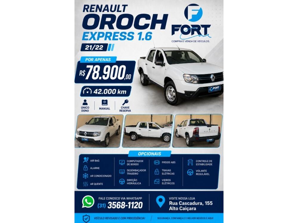 Renault Oroch 1.6 16v Dynamique 2021