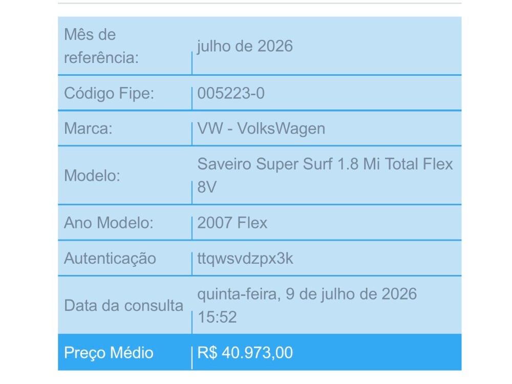 Volkswagen Saveiro Cab. Simples